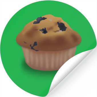 Discover Blueberry Muffin Stickers