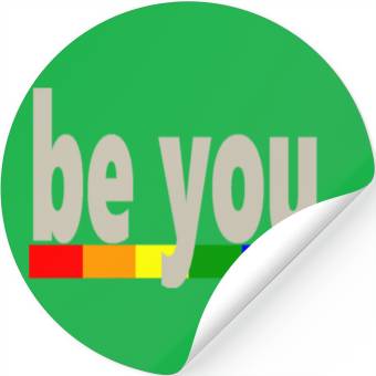 Discover Gay Pride Rainbow Flag be you Stickers