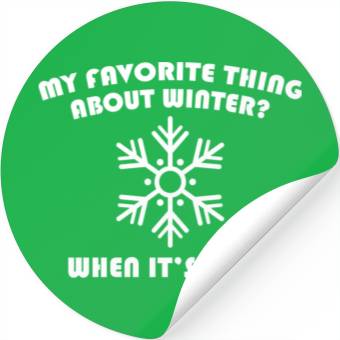Discover Favorite Thing About Winter Stickers
