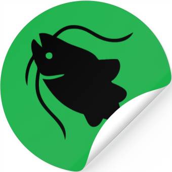Discover Catfish Silhouette Stickers