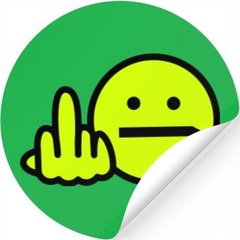 Discover Angry Smiley technical remix Stickers