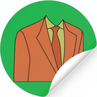 Discover Orange Disco Suit Stickers