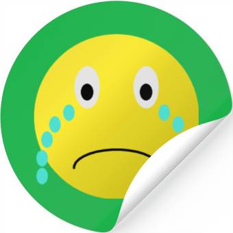 Discover Cry Smiley Stickers