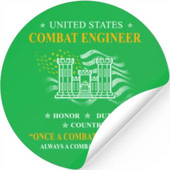 Discover combat engineer, us army combat engineer, army com Stickers