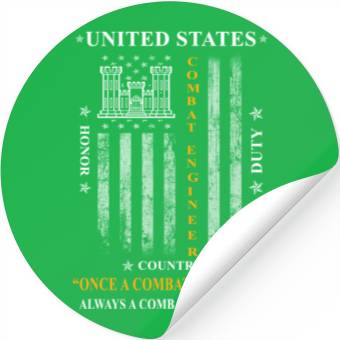 Discover combat engineer, us army combat engineer, army com Stickers