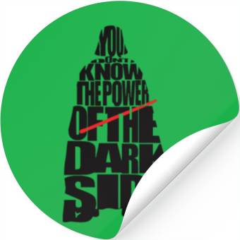 Discover Cool Star Wars Darth Vader typography Stickers