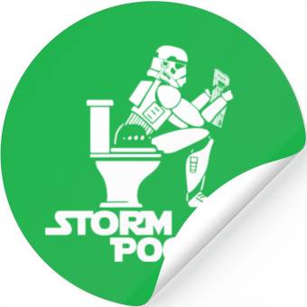 Discover Storm Trooper Pooper Stickers