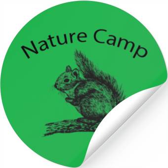 Discover Nature Camp Squirrel Stickers