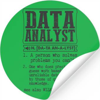 Discover Data Analyst Definition Gift Mug Stickers