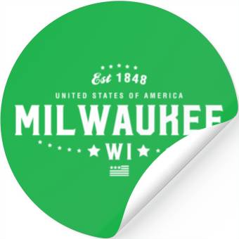 Discover Milwaukee WI Wisconsin Stickers