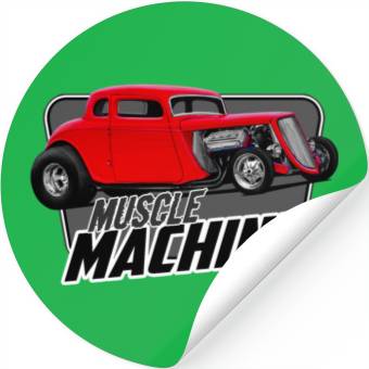 Discover Muscle Coupe Stickers