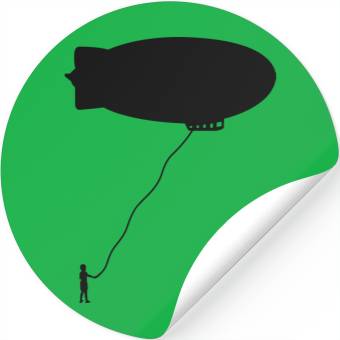 Discover Boy Blimp (use writable flex) Stickers