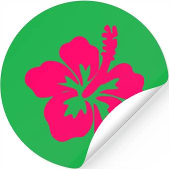 Discover Flower - Hibiscus Stickers