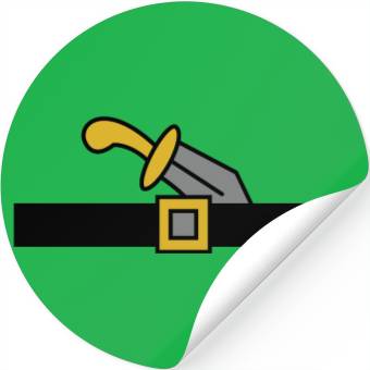 Discover pirate belt & knife Stickers