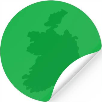 Discover Ireland Solid Stickers