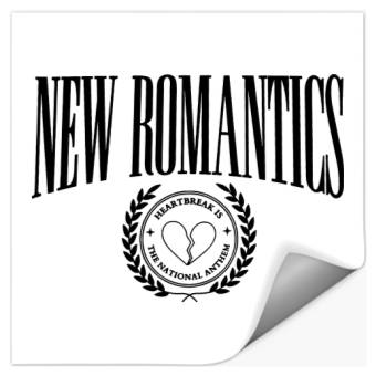 Discover New Romantics Collegiate Stickers, eras tour, 1989 album