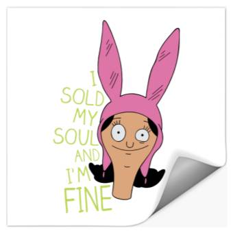 Discover Louise Belcher Bob's Burgers Stickers