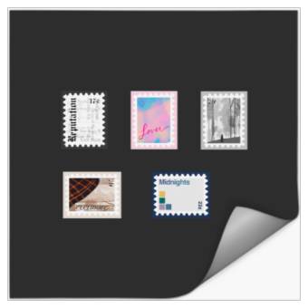 Discover Tayl0r Swift Postage Stamp Set 2 Stickers