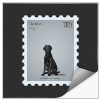 Discover The Black Dog Tayl0r Swift TTPD Stickers
