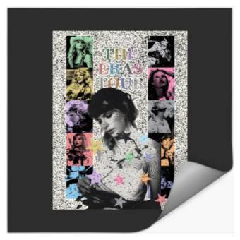 Discover swift eras tour print Long Stickers