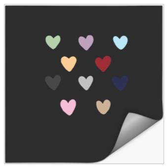 Discover Eras Tour hearts - Stickers