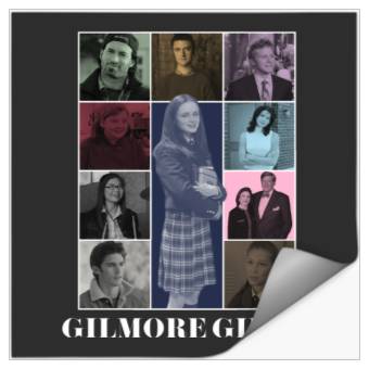 Discover Gilmore Girls Eras Tour White Print Stickers