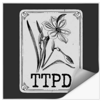 Discover TTPD Tarot Card Eras Tour Flower Active Stickers
