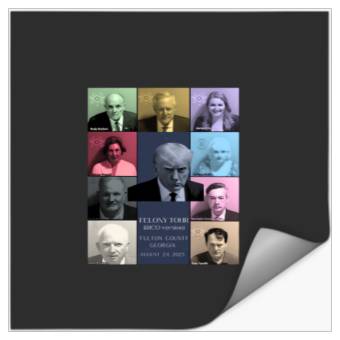 Discover Eras Tour Trump Mugshots Classic Stickers