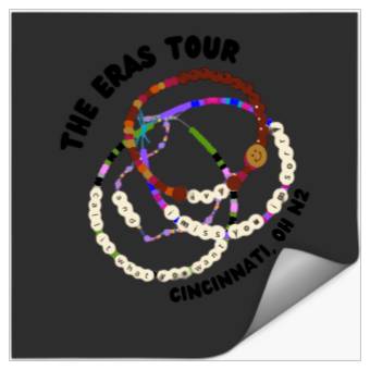 Discover cincinnati eras tour n2 Stickers