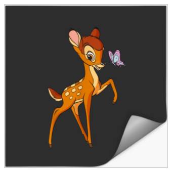 Discover Disney Bambi Young Bambi Classic Cute Happy Pose Stickers