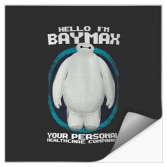 Discover Disney Big Hero 6 Hello Im Baymax Graphic TShirt Stickers