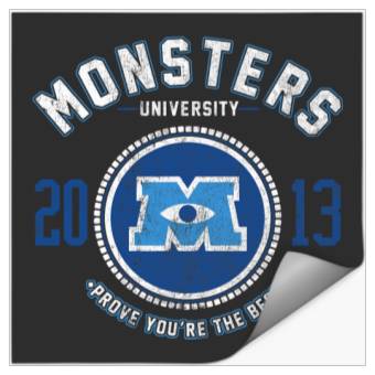 Discover Disney Monsters University Logo Graphic Stickers