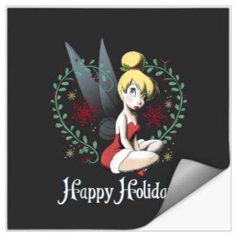 Discover Disney Peter Pan Tinkerbell Happy Holidays Graph Stickers