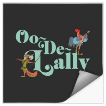 Discover Disney Robin Hood Oo-De-Lally Iconic Quote Chest Text Logo Stickers