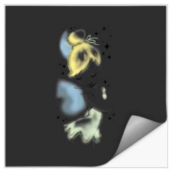 Discover Disney Peter Pan Tinkerbell Airbrush Style Sketc Stickers