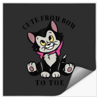 Discover Disney Pinocchio Figaro Cute From Bow To Toe Stickers