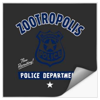 Discover Disney Zootopia  Zootropolis Police Department Badge Stickers
