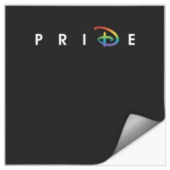 Discover Disney Pride Rainbow Logo Stickers
