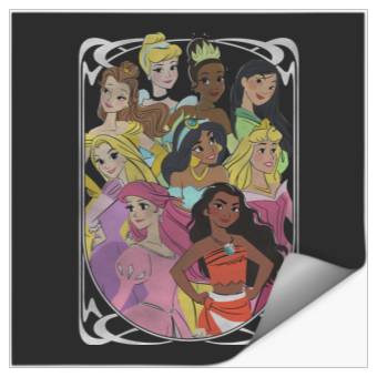 Discover Disney Princess Royal Framed Group Portrait Stickers