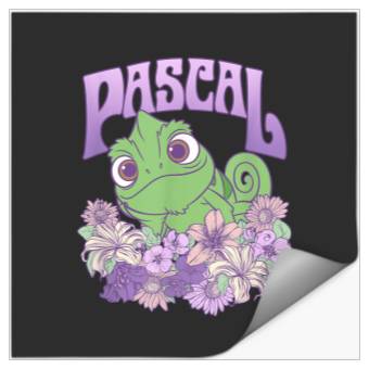 Discover Disney Tangled Cute Pascal Floral Pastel Big Che Stickers