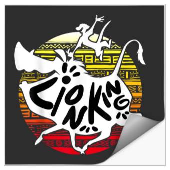 Discover Disneyss Lion King Timon Pumbaa Pattern Silhouette Stickers