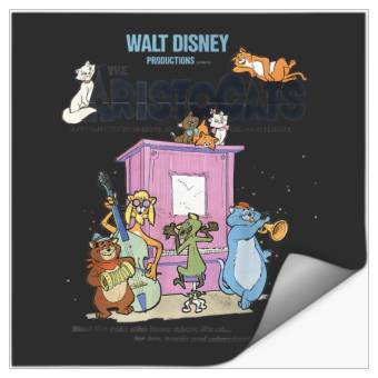 Discover Disneyss The Aristocats Cats Playing Piano Stickers