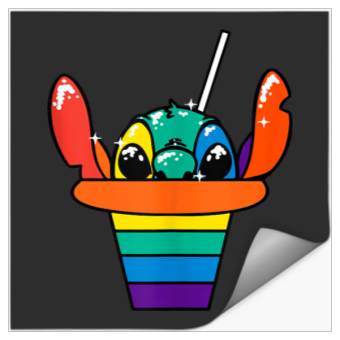 Discover Disneyss Lilo Stitch Pride Rainbow Hawaiian Shaved Ice Stickers