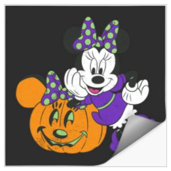 Discover Disneyss Minnie Mouse Pumpkin Halloween Stickers
