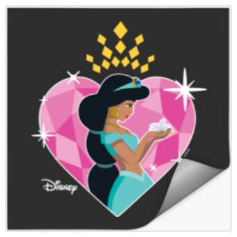 Discover Disneyss Princess Jasmine Heart Stickers