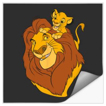 Discover Disney The Lion King Simba and Mufasa Father and Son Stickers