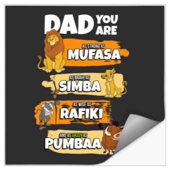 Discover Disney The Lion King Dad You Are Word Stack Funny Stickers