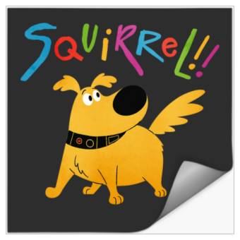 Discover Disney Pixar UP Dug Squirrel Pose Stickers
