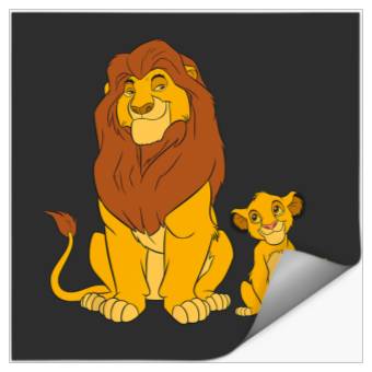 Discover Disney The Lion King Young Simba and Mufasa Stickers