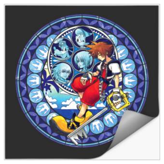 Discover Disney Kingdom Hearts Sora Stained Glass Stickers